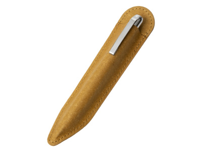Ручка шариковая Venera из переработанной стали и переработанной кожи
