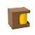 Коробка для кружек 25903, 27701, 27601, размер 11,8х9,0х10,8 см, микрогофрокартон, коричневый