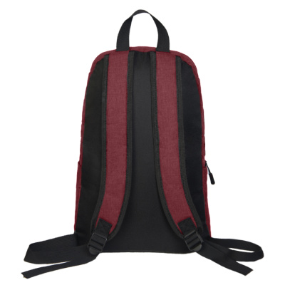 Рюкзак BASIC, бордовый меланж, 27x40x14 см, oxford 300D
