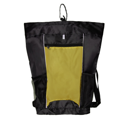 Рюкзак Fab, жёлтый/чёрный, 47 x 27 см, 100% полиэстер 210D