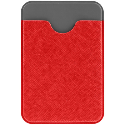 Чехол для карты на телефон Devon, красный с серым