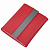 Футляр для карт; 20 кармашков; красный; 10,7х8,5х1,8 см; иск. кожа, металл