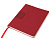 Бизнес-блокнот "Tweedi", 150х180 мм, красный, кремовая бумага, гибкая обложка, в линейку