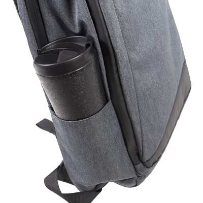 Рюкзак "Leif", темно-серый/черный, 46х32х14 см, осн. ткань:100% полиэстер, подкладка: 100% полиэстер