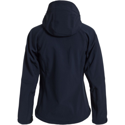 Куртка женская Hooded Softshell темно-синяя, размер S