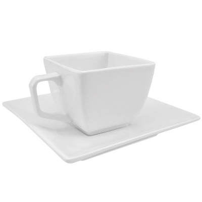 Чайная пара  "Вдохновение" в подарочной упаковке; 180 мл; фарфор; деколь Чайная пара  "Вдохновение" в подарочной упаковке; 180 мл; фарфор; деколь