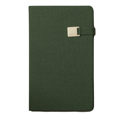Ежедневник недатированный Linnie, А5, темно-зеленый, кремовый блок