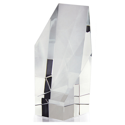 Кристалл  "Шестиугольник"; прозрачный; 7,2х6,6х12,5 см; стекло; лазерная гравировка