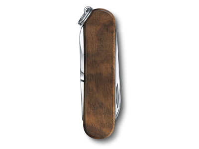 Нож-брелок VICTORINOX Classic SD, 58 мм, 5 функций, деревянная рукоять