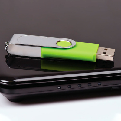 USB flash-карта "Dropex" (8Гб), белый, 5,5х2х1см,пластик, металл