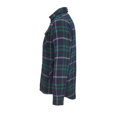 Куртка-рубашка оверсайз унисекс Noah, темно-зеленая, размер XL/XXL