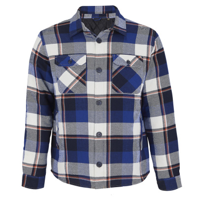 Куртка рубашка мужская NOAH, синий, XL/2XL(2),100%хлопок,180 г/м2;подкл. и утеплитель:100%полиэстер