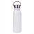 Бутылка для воды DISTILLER, 500мл. белый, нержавеющая сталь, бамбук